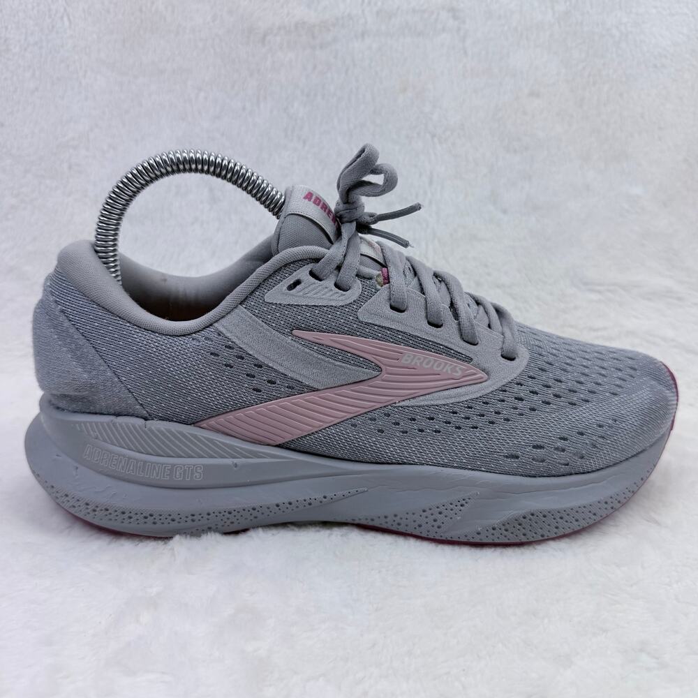 Brooks Adrenaline GTS 24 Womens Running Shoes Alloy Zephyr Wide Size 8 Cushioned
